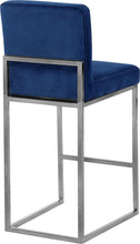 Load image into Gallery viewer, Giselle Navy Velvet Stool