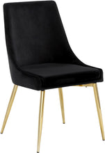 Load image into Gallery viewer, Karina Black Velvet Dining Chair