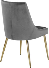 Load image into Gallery viewer, Karina Grey Velvet Dining Chair