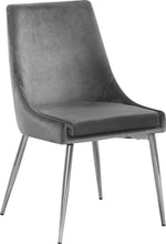 Load image into Gallery viewer, Karina Grey Velvet Dining Chair