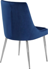 Load image into Gallery viewer, Karina Navy Velvet Dining Chair