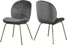 Load image into Gallery viewer, Paris Grey Velvet Dining Chair