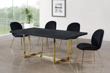 Load image into Gallery viewer, Paris Black Velvet Dining Chair