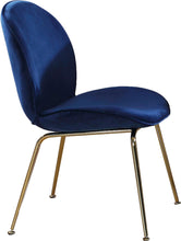 Load image into Gallery viewer, Paris Navy Velvet Dining Chair
