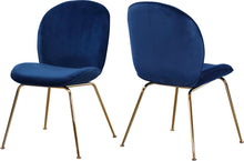 Load image into Gallery viewer, Paris Navy Velvet Dining Chair