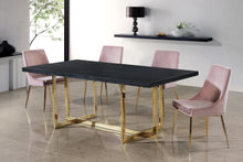 Load image into Gallery viewer, Karina Pink Velvet Dining Chair