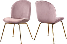 Load image into Gallery viewer, Paris Pink Velvet Dining Chair