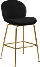 Load image into Gallery viewer, Paris Black Velvet Stool