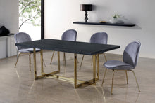 Load image into Gallery viewer, Paris Grey Velvet Dining Chair
