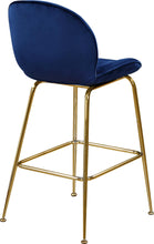 Load image into Gallery viewer, Paris Navy Velvet Stool
