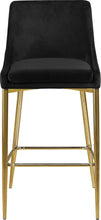 Load image into Gallery viewer, Karina Black Velvet Stool