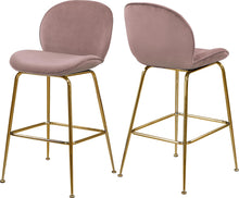 Load image into Gallery viewer, Paris Pink Velvet Stool