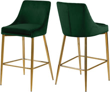 Load image into Gallery viewer, Karina Green Velvet Stool