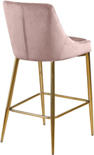 Load image into Gallery viewer, Karina Pink Velvet Stool