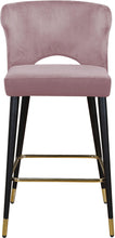 Load image into Gallery viewer, Kelly Pink Velvet Stool