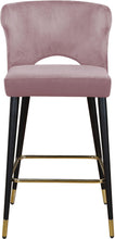 Load image into Gallery viewer, Kelly Pink Velvet Stool