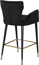 Load image into Gallery viewer, Luxe Black Velvet Stool