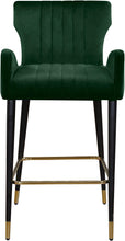 Load image into Gallery viewer, Luxe Green Velvet Stool