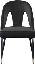 Load image into Gallery viewer, Akoya Black Velvet Dining Chair