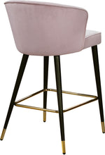 Load image into Gallery viewer, Cassie Pink Velvet Stool