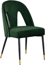 Load image into Gallery viewer, Akoya Green Velvet Dining Chair