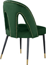 Load image into Gallery viewer, Akoya Green Velvet Dining Chair