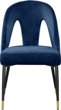 Load image into Gallery viewer, Akoya Navy Velvet Dining Chair