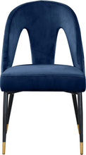 Load image into Gallery viewer, Akoya Navy Velvet Dining Chair