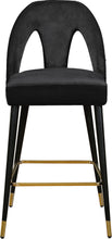 Load image into Gallery viewer, Akoya Black Velvet Stool