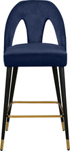 Load image into Gallery viewer, Akoya Navy Velvet Stool