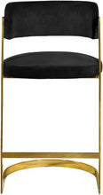 Load image into Gallery viewer, Stephanie Black Velvet Stool