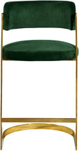 Load image into Gallery viewer, Stephanie Green Velvet Stool