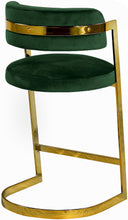 Load image into Gallery viewer, Stephanie Green Velvet Stool