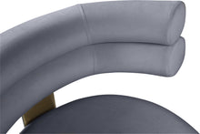 Load image into Gallery viewer, Fitzroy Grey Velvet Counter Stool