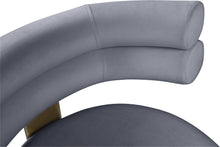 Load image into Gallery viewer, Fitzroy Grey Velvet Counter Stool