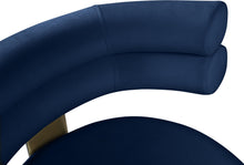 Load image into Gallery viewer, Fitzroy Navy Velvet Counter Stool