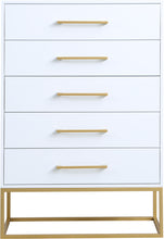 Load image into Gallery viewer, Maxine White / Gold Chest