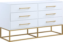 Load image into Gallery viewer, Maxine White / Gold Dresser