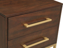 Load image into Gallery viewer, Maxine Cherry / Gold Night Stand
