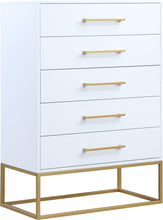 Load image into Gallery viewer, Maxine White / Gold Chest