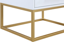 Load image into Gallery viewer, Maxine White / Gold Night Stand