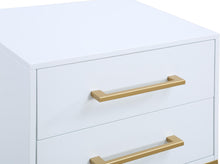Load image into Gallery viewer, Maxine White / Gold Night Stand