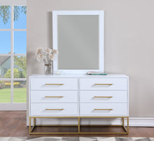 Load image into Gallery viewer, Maxine White / Gold Mirror