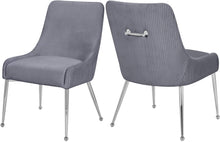 Load image into Gallery viewer, Ace Grey Velvet Dining Chair