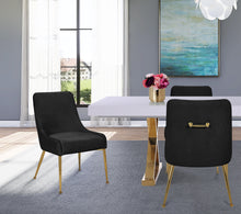 Load image into Gallery viewer, Ace Black Velvet Dining Chair