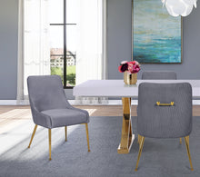 Load image into Gallery viewer, Ace Grey Velvet Dining Chair