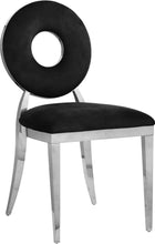 Load image into Gallery viewer, Carousel Black Velvet Dining Chair