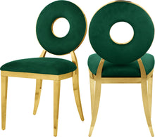 Load image into Gallery viewer, Carousel Green Velvet Dining Chair