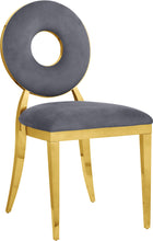 Load image into Gallery viewer, Carousel Grey Velvet Dining Chair