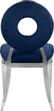 Load image into Gallery viewer, Carousel Navy Velvet Dining Chair